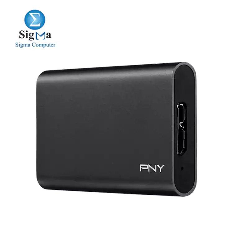PNY Elite USB 3.1 Gen1 Portable SSD - 240GB - Main view