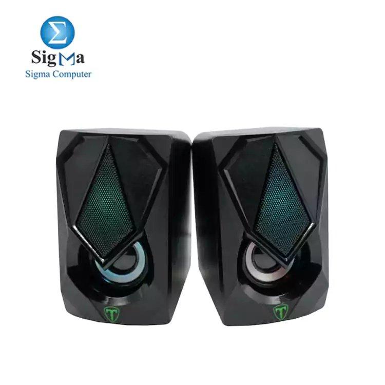 T-Dagger T-TGS500 2 x 3W|3.5mm|RGB Speakers – Black - Main view