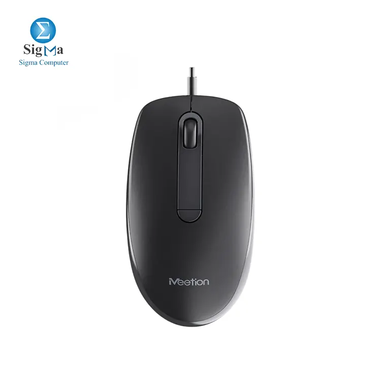 MEETION M100 Silent Optical Wired Mouse – Comfortable & Quiet Click – GRAY - Main view