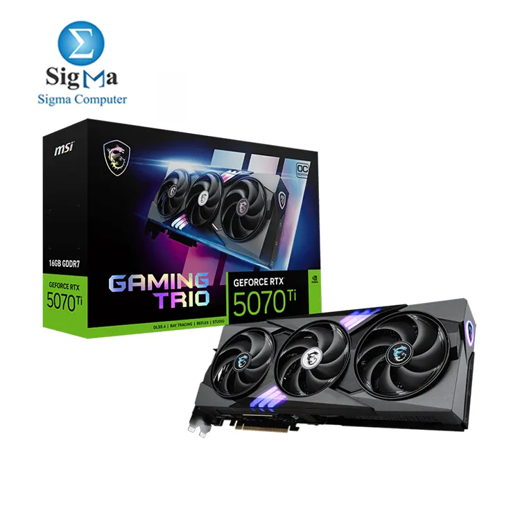 MSI GeForce RTX 5070 Ti 16G GAMING TRIO OC - Main view