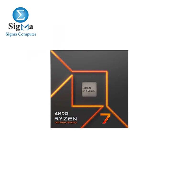 CPU-AMD-RYZEN 7-7700 (AM5) Processor (PIB) with Wraith Prism Cooler and Radeon Graphics) - Main view