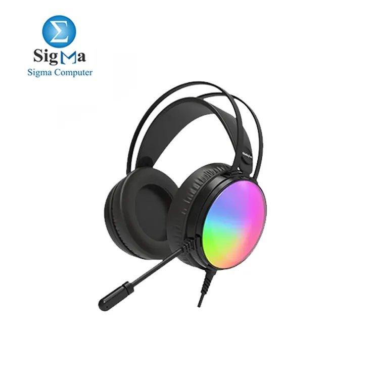 Lenovo Thinkplus G83B USB RGB Wired Gaming Headset Black - Main view