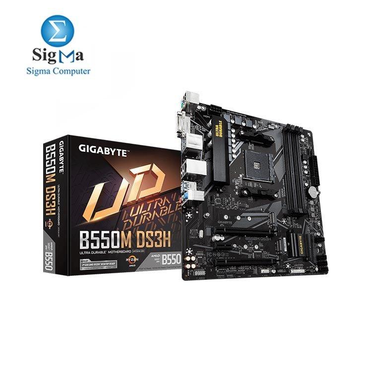 GIGABYTE B550M DS3H Motherboard - Main view