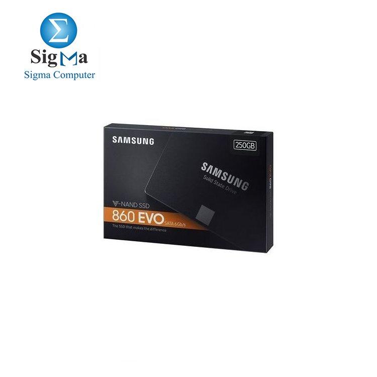 Samsung 860 EVO 2.5 Inch SATA III Internal SSD - 250GB - Main view