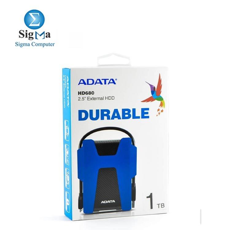 Adata HD680 1TB USB 3.2 External HDD Hard Drive - Main view