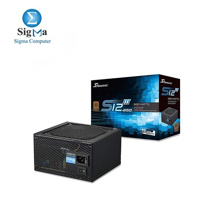 Seasonic S12III 650 SSR-650GB3 650W 80+ Bronze Power Supply - Main view