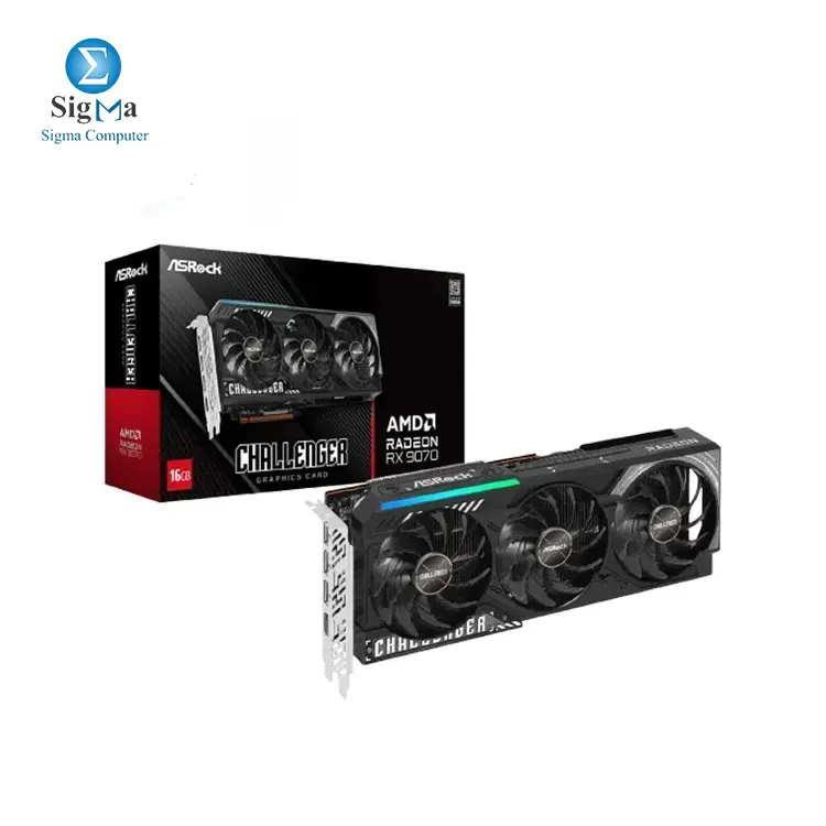 ASROCK AMD Radeon RX 9070 Challenger 16GB. - Main view