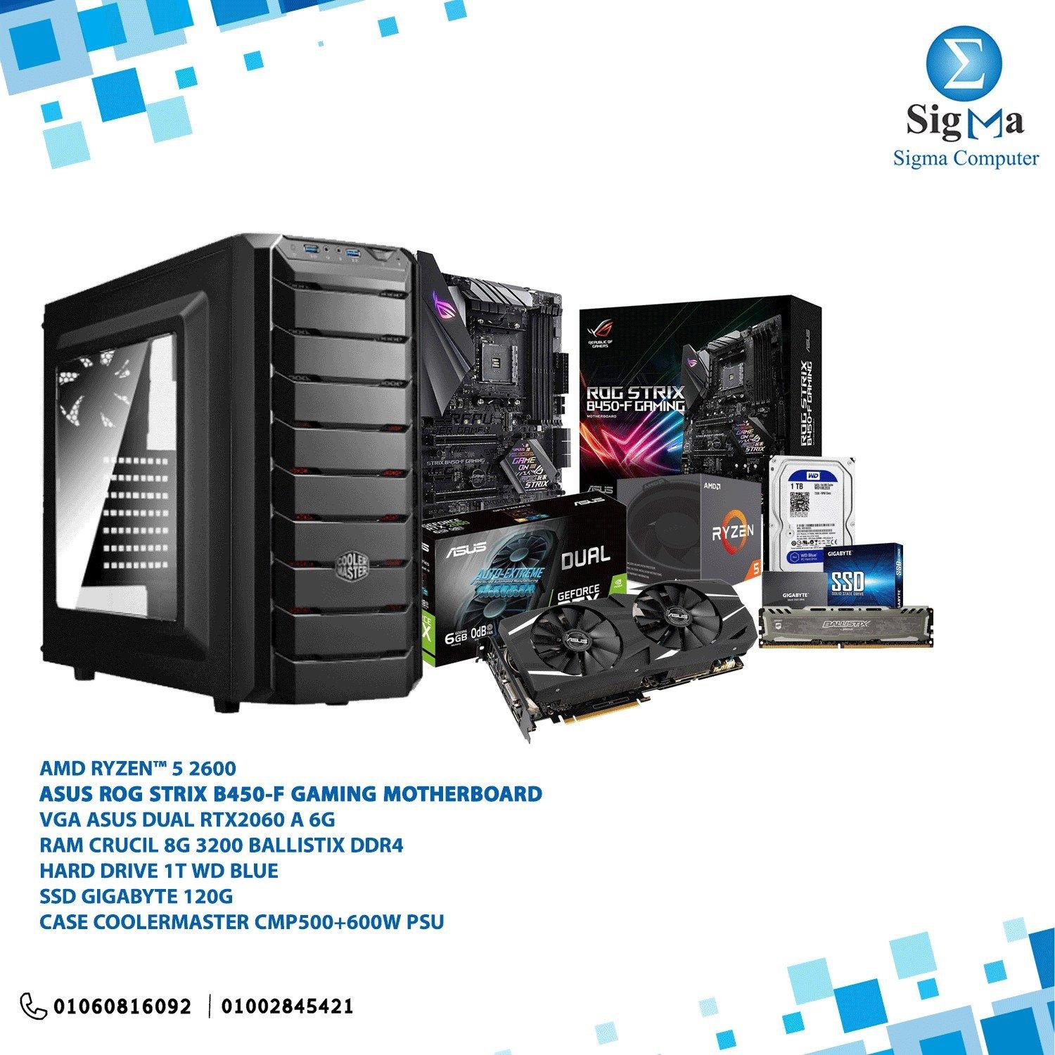 BUNDLE RYZEN 2600 WITH VGA 2060 ASUS 8G RAM - Main view