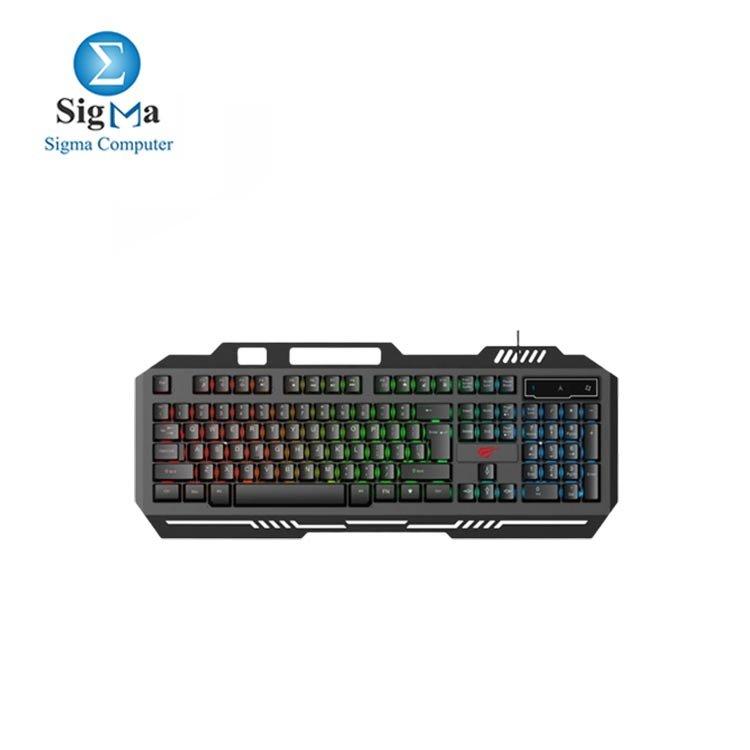 Havit KB855L Wired Multi-function RGB LED Gaming Keyboard-AR - Main view