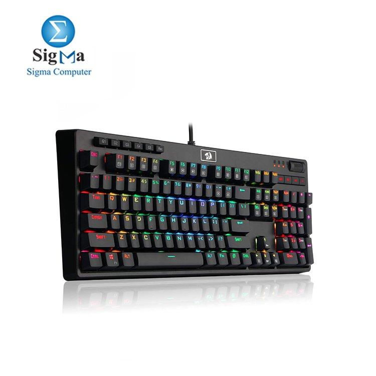 REDRAGON K579 Mechanical Gaming Keyboard Wired RGB LED Backlit Mechanical - Main view