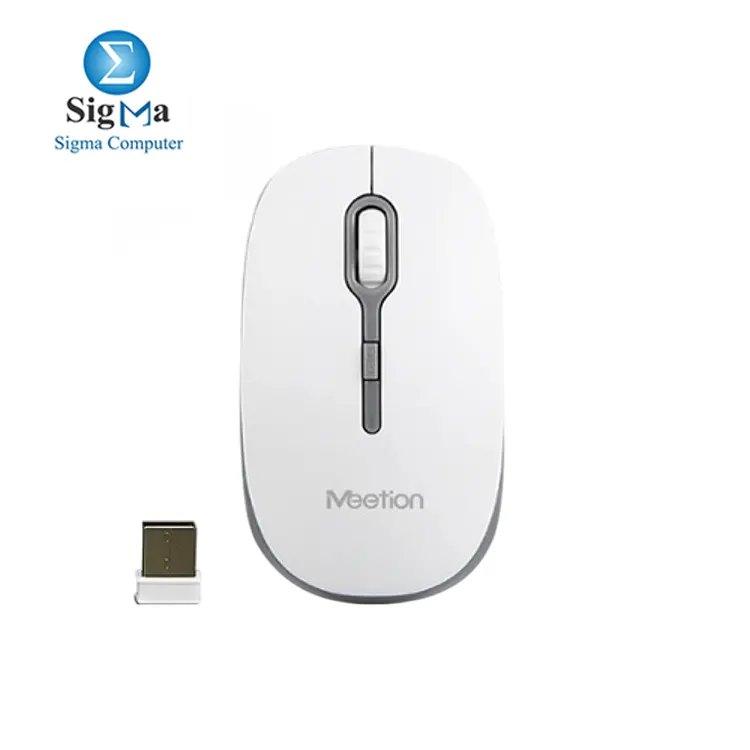 Meetion R547 White And Gray Wireless Optical Mouse -2.4Ghz - Main view