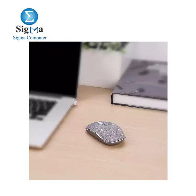 RAPOO 3510 Plus 2.4GHz Wireless Optical Fabric Mouse Grey - Main view