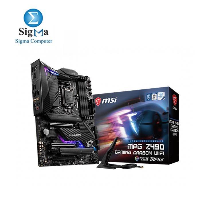 MSI MPG Z490 Gaming Carbon WiFi Gaming Motherboard - Main view