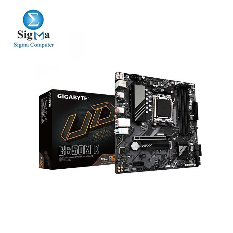 GIGABAYT MOTHERBOARD  AMD B650M K (rev. 1.0) - Main view