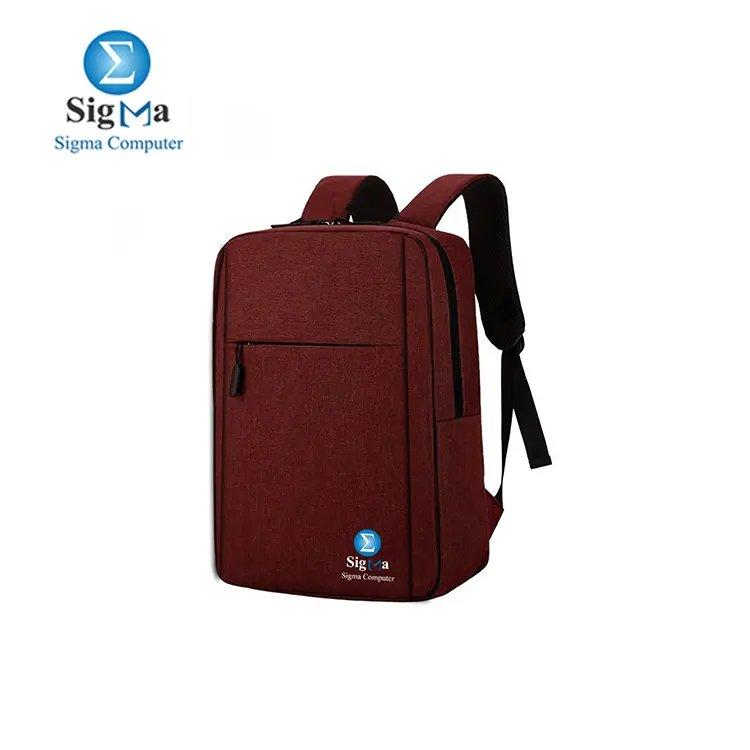 Sigma laptop Backpack For School and Travel Bag (RED) - Main view
