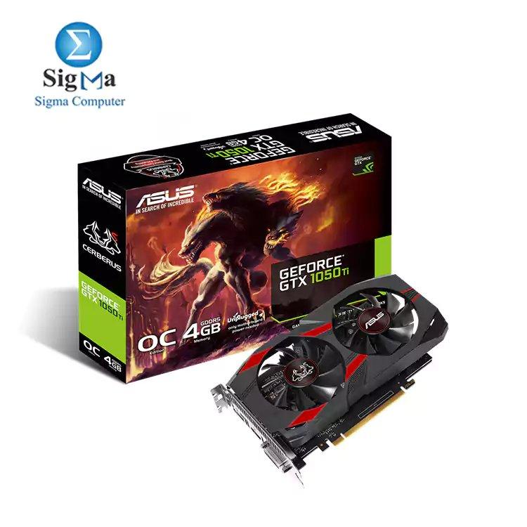 ASUS Cerberus GeForce® GTX 1050 Ti OC Edition 4GB GDDR5 - Main view