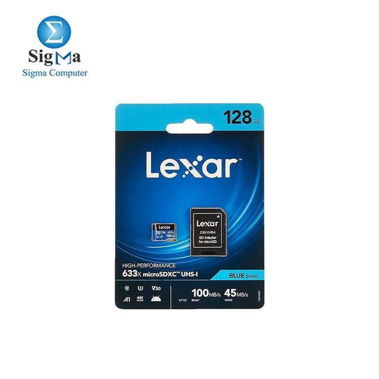 LEXAR CARD MEMORY 128G 100MB V30 MICRO+ADAPTER 633 - Main view