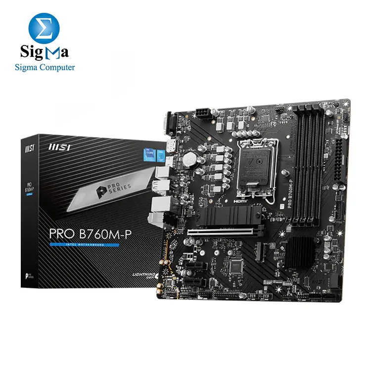 MSI INTEL PRO B760M-P DDR5 Socket LGA 1700 Motherboard - Main view
