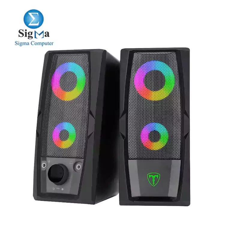 T-Dagger T-TGS550 2 x 3W|3.5mm|RGB Speakers – Black - Main view