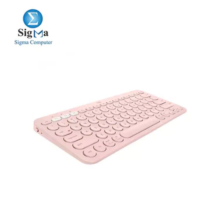 Logitech K380 MULTI-DEVICE BLUETOOTH KEYBOARD - Rose  - 920-010071 - Main view