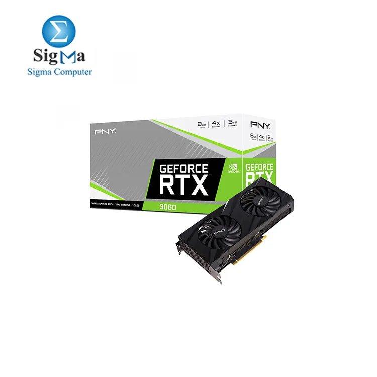 PNY GeForce RTX™ 3060 8GB VERTO Dual Fan - Main view