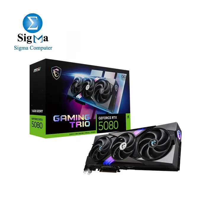 Msi GeForce RTX™ 5080 16G GAMING TRIO OC - Main view
