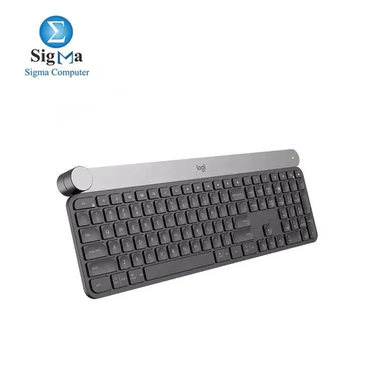 LOGITECH CRAFT Advanced WIRELESS Keyboard with Creative Input Dial-BLACK - Main view