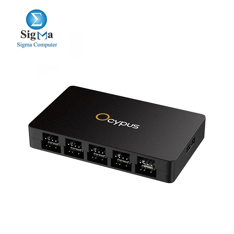 Ocypus Delta EH10 PRO 10-Port ARGB & PWM Fan Hub with Remote Controller - Main view