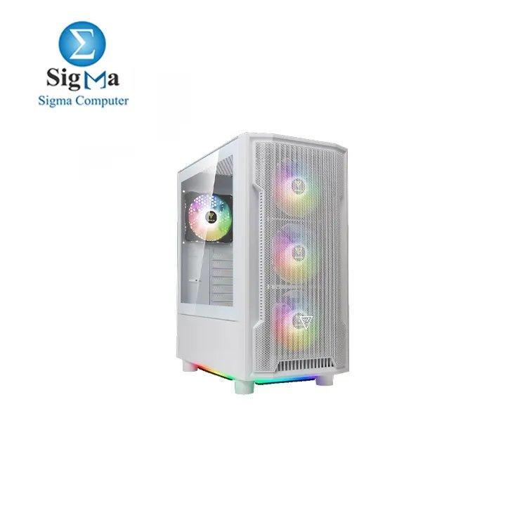 GAMDIAS ATHENA M6 LITE White Mid-Tower Gaming Case. - Main view