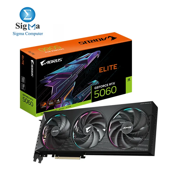 Gigabyte AORUS GeForce RTX 5060 ELITE 8G - Main view