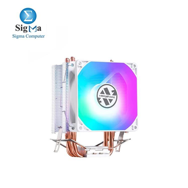 ABKONCORE LED CPU Cooler White CT407W - Main view