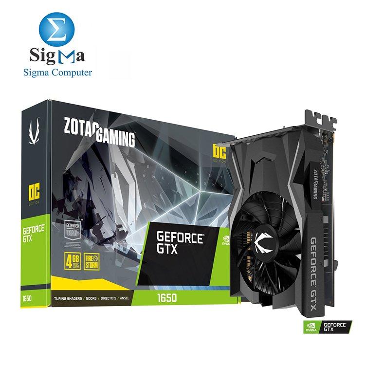 ZOTAC GeForce GTX 1650 GAMING  OC 4G DDR6 - Main view