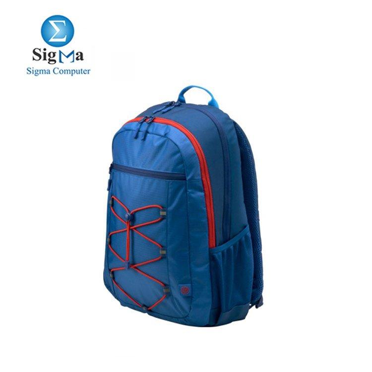 HP - Backpack Bag - 15.6 BH-60-9 Blue-Red - Main view