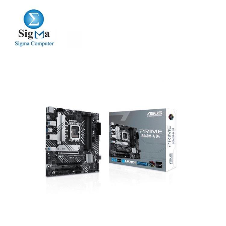 ASUS B660M-A D4 PRIME DDR4 Motherboard  90MB19K0-M1EAY0 - Main view