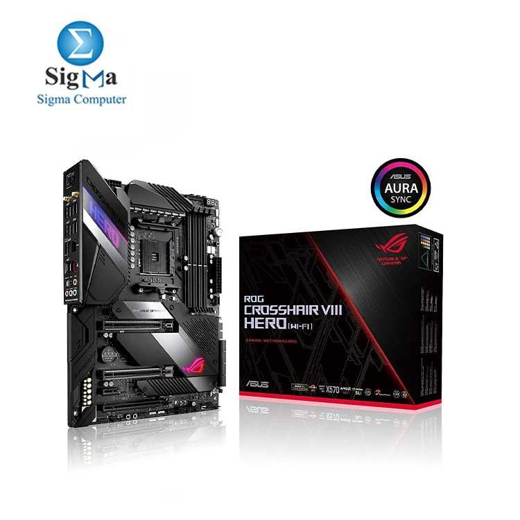 Asus ROG X570 Crosshair VIII Hero (Wi-Fi) ATX Motherboard - Main view