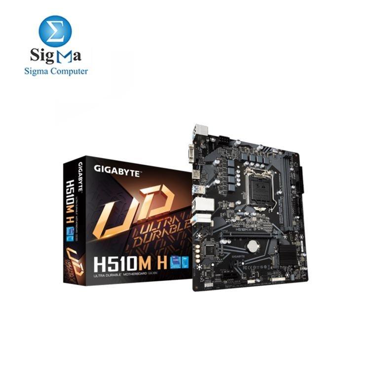 GIGABAYT Intel® H510M H Ultra Durable Motherboard - Main view