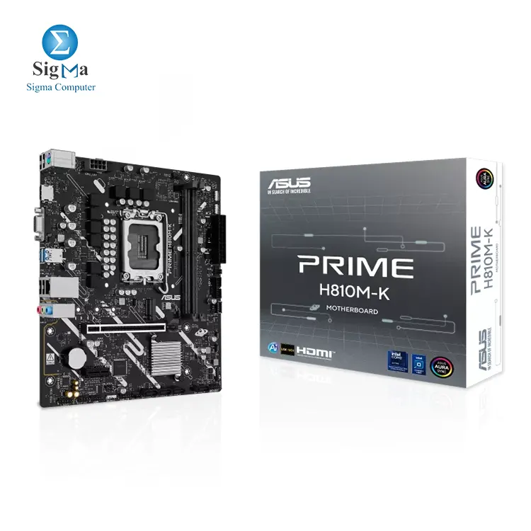 ASUS INTEL PRIME H810M-K mATX Motherboard Socket 1851 HDMI/VGA - Main view