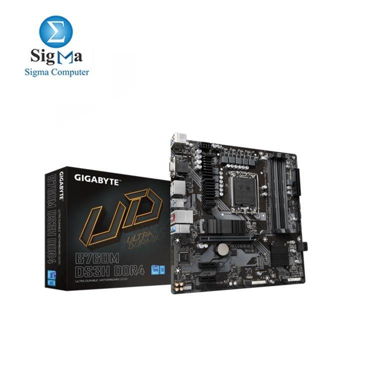 GIGABAYT B760M DS3H DDR4 Socket LGA 1700 Motherboard - Main view