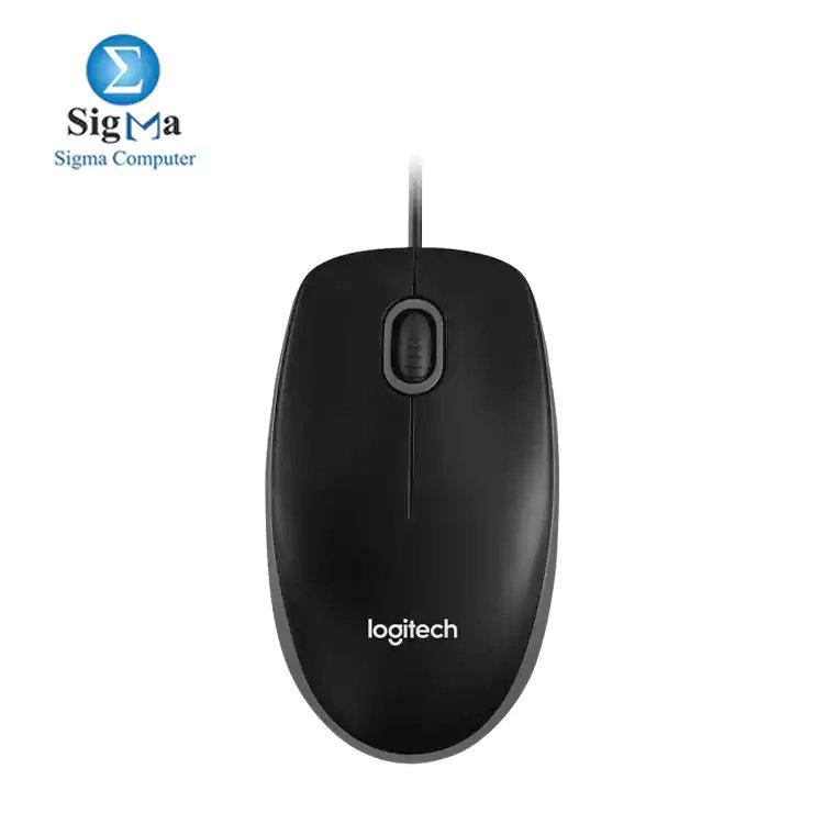 LOGITECH B100 OPTICAL USB MOUSE - BLACK - 910-003357 - Main view