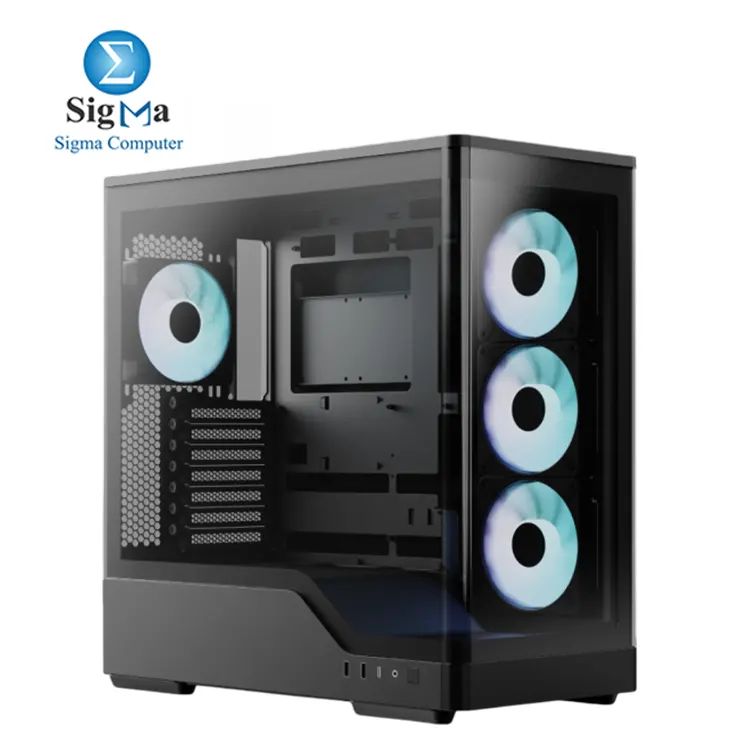 Aerocool P500A BLACK Mid Tower Case - Main view