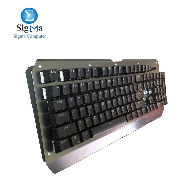 KEYBOARD AULA MECHANCAIL SI-2039-GREY/BLACK-BLACK-WHITE LIGHT-9088 - Main view