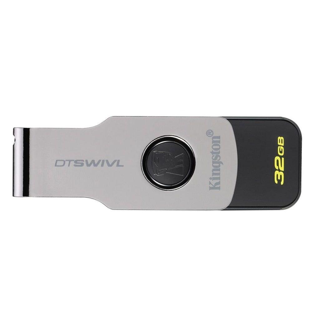Kingston - DataTraveler Swivl - 32GB - Black - Main view