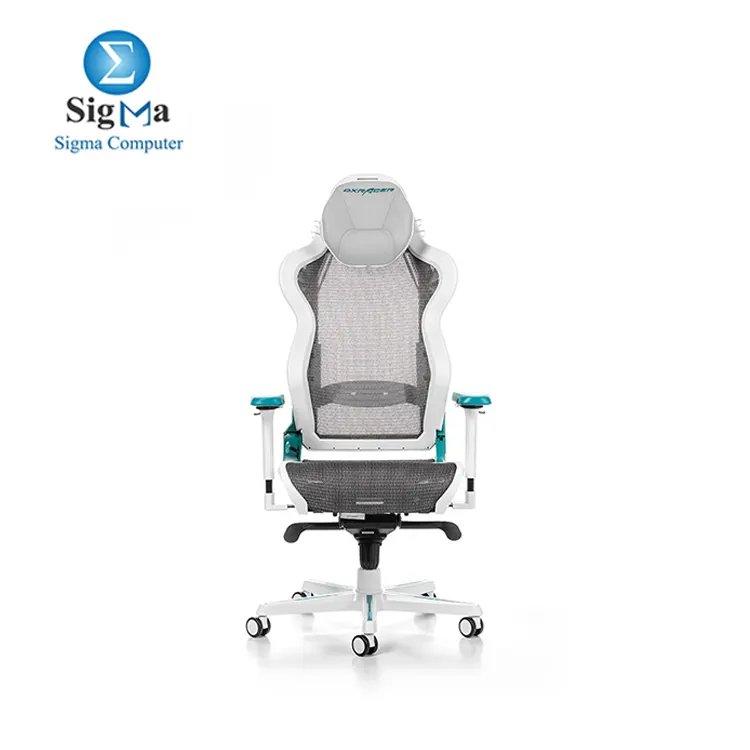 DXRacer AIR Series AIR-R1S-WQ.G-B3 White/Cyan Gaming Chair - Main view