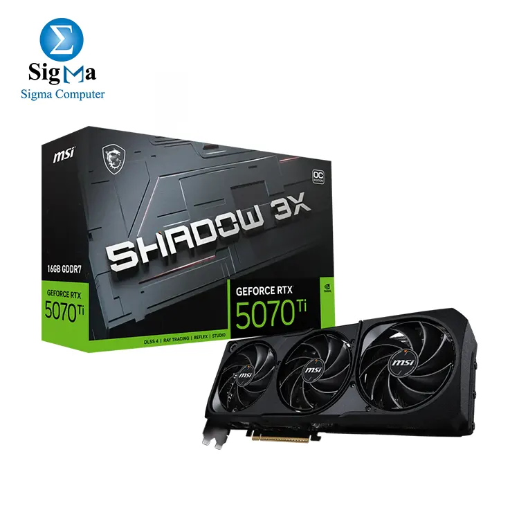 MSI GeForce RTX 5070 Ti 16G SHADOW 3X OC - Main view