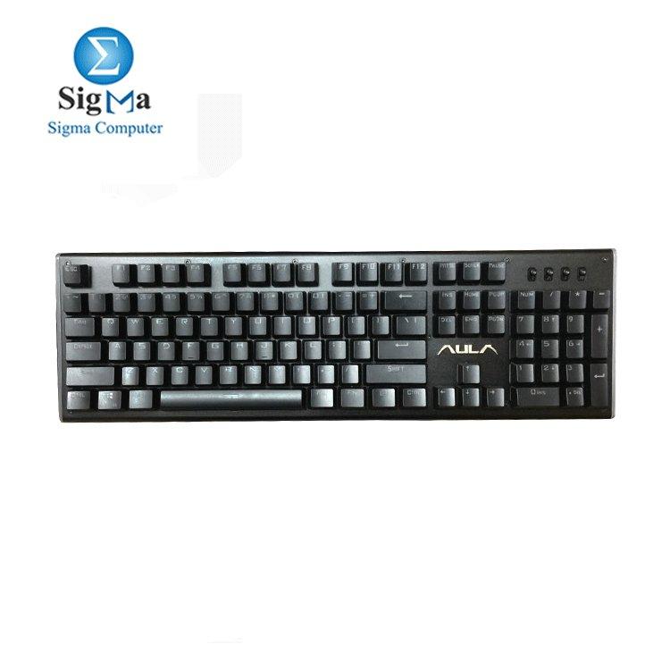 KEYBOARD AULA MECHANCAIL SI 2056 BLACK/BLACK BLUE RAINBOW - Main view