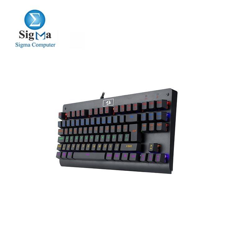 Redragon K568R TKL Rainbow Mechanical Gaming Keyboard – BROWN Switch - Main view