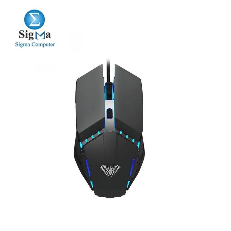Aula S31 USB Wired Gaming Mouse Black – 7200 DPI – RGB Backlit - Main view
