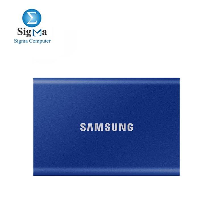 SAMSUNG T7 Portable SSD 2TB -External Solid State Drive1050/1000 MB/s,BLUE - Main view
