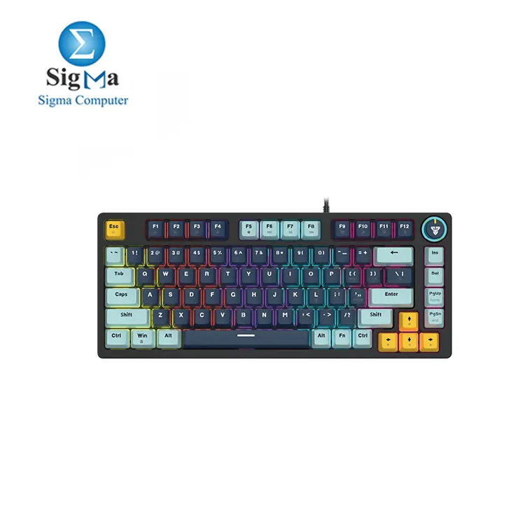 FANTECH MK875v2 ATOM81 Mechanical Keyboard NAVY Blue RED Switch - Main view
