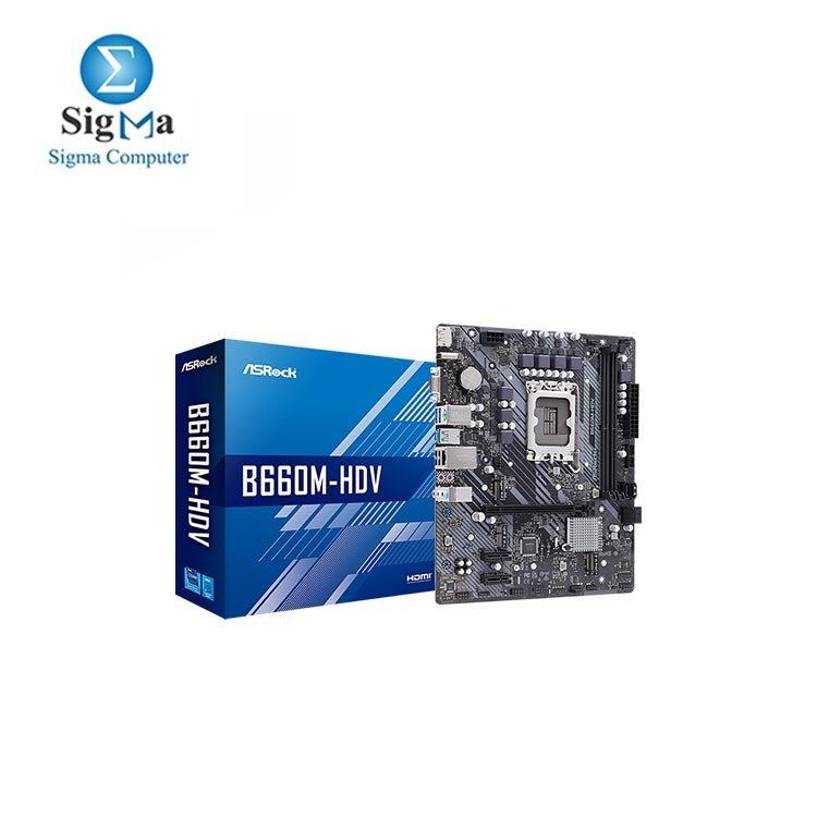 ASROCK INTEL B660M HDV-DDR4 - Main view
